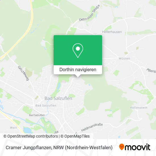 Cramer Jungpflanzen Karte