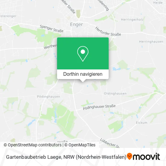 Gartenbaubetrieb Laege Karte