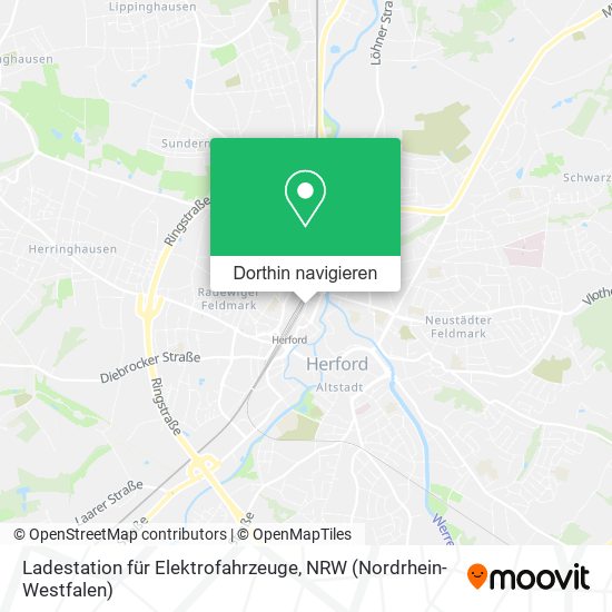 Ladestation für Elektrofahrzeuge Karte
