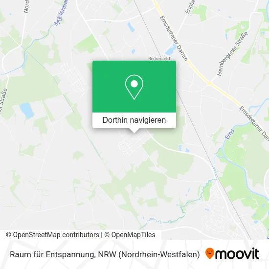 Raum für Entspannung Karte