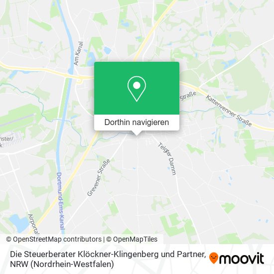 Die Steuerberater Klöckner-Klingenberg und Partner Karte