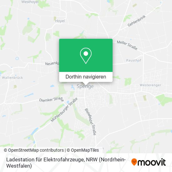Ladestation für Elektrofahrzeuge Karte