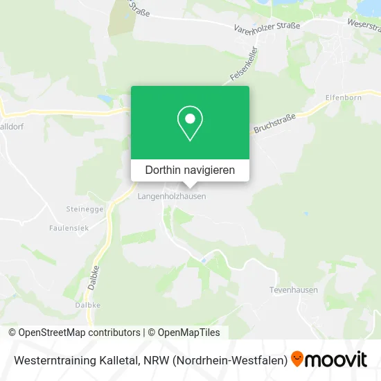 Westerntraining Kalletal Karte