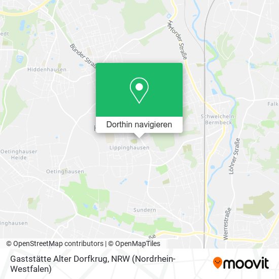 Gaststätte Alter Dorfkrug Karte