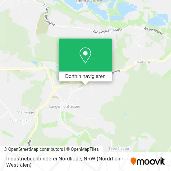 Industriebuchbinderei Nordlippe Karte