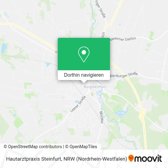 Hautarztpraxis Steinfurt Karte