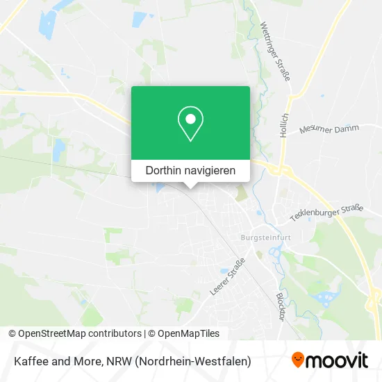 Kaffee and More Karte