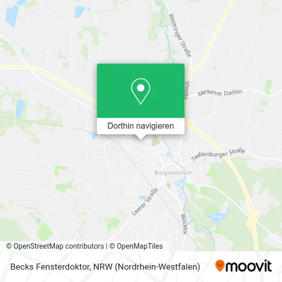 Becks Fensterdoktor Karte