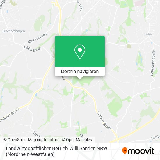 Landwirtschaftlicher Betrieb Willi Sander Karte
