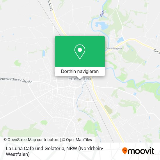 La Luna Café und Gelateria Karte