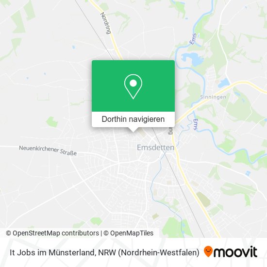 It Jobs im Münsterland Karte