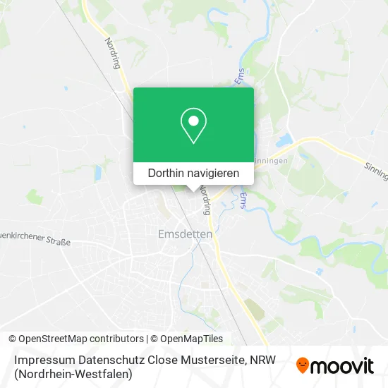 Impressum Datenschutz Close Musterseite Karte