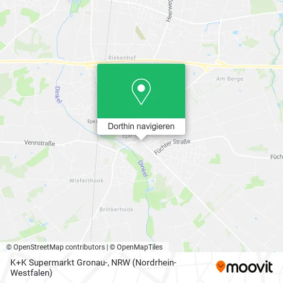 K+K Supermarkt Gronau- Karte