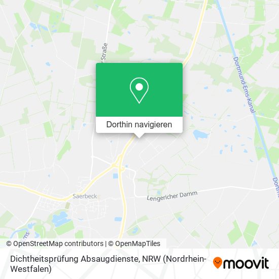 Dichtheitsprüfung Absaugdienste Karte