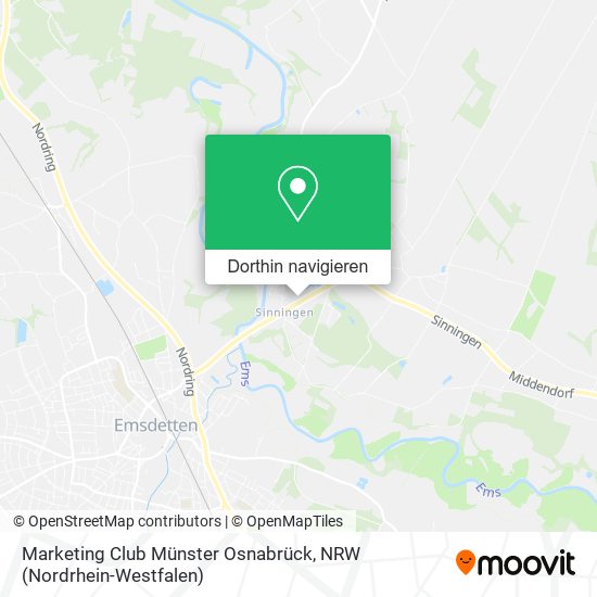 Marketing Club Münster Osnabrück Karte