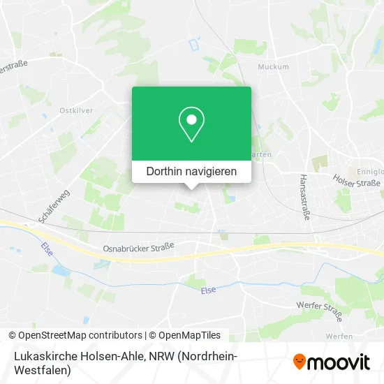 Lukaskirche Holsen-Ahle Karte