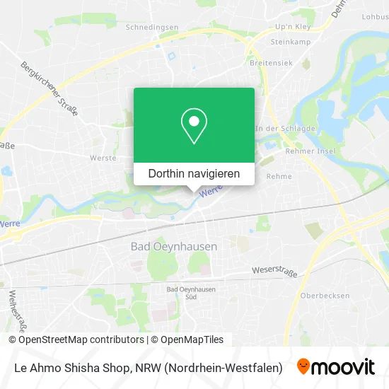 Le Ahmo Shisha Shop Karte