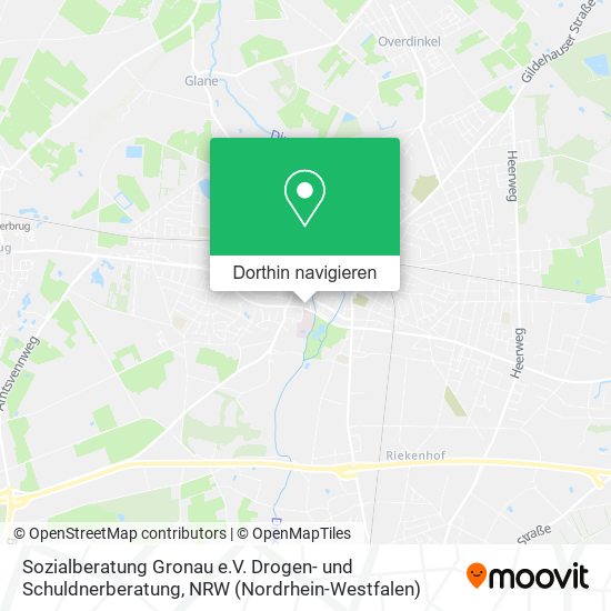 Sozialberatung Gronau e.V. Drogen- und Schuldnerberatung Karte