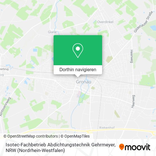 Isotec-Fachbetrieb Abdichtungstechnik Gehrmeyer Karte