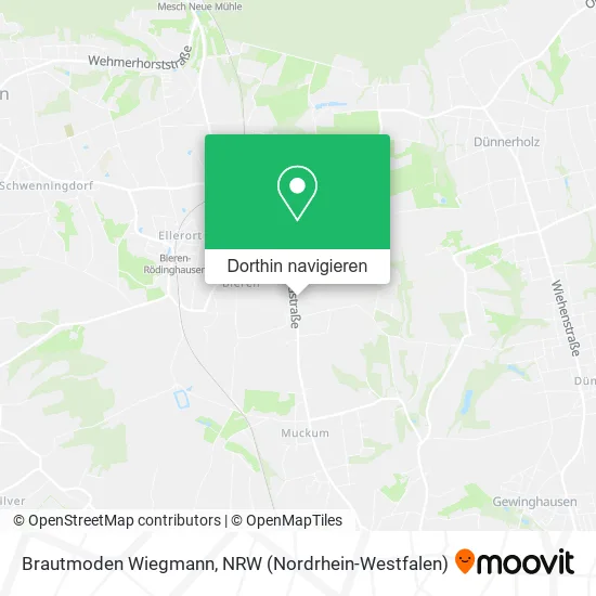 Brautmoden Wiegmann Karte