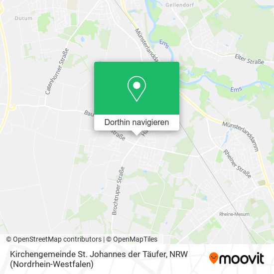 Kirchengemeinde St. Johannes der Täufer Karte