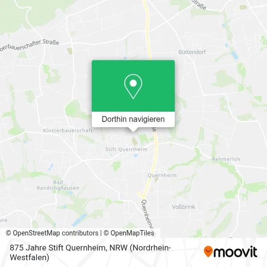 875 Jahre Stift Quernheim Karte