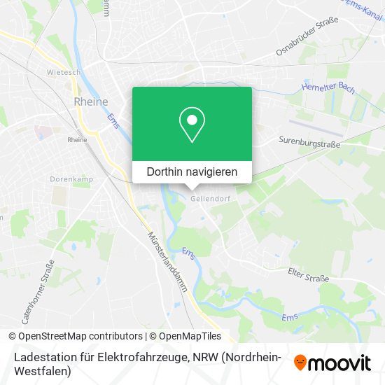 Ladestation für Elektrofahrzeuge Karte
