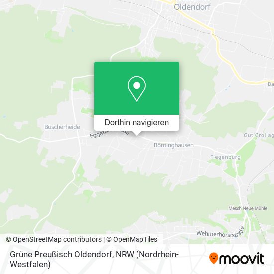 Grüne Preußisch Oldendorf Karte