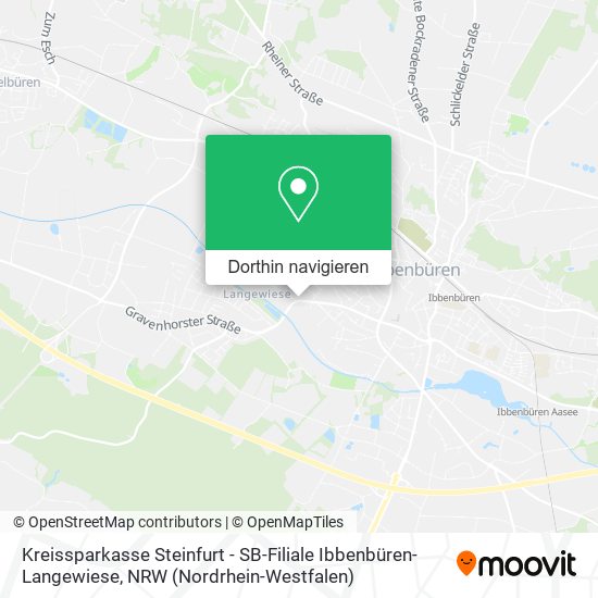 Kreissparkasse Steinfurt - SB-Filiale Ibbenbüren-Langewiese Karte