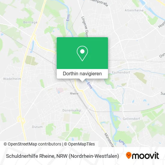 Schuldnerhilfe Rheine Karte