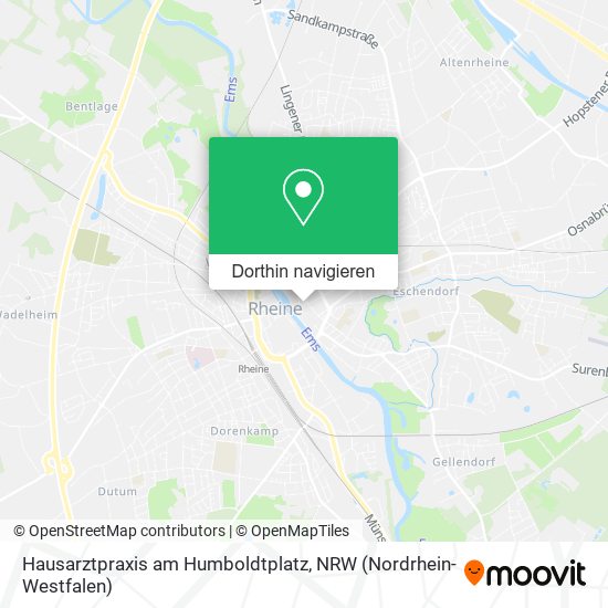 Hausarztpraxis am Humboldtplatz Karte