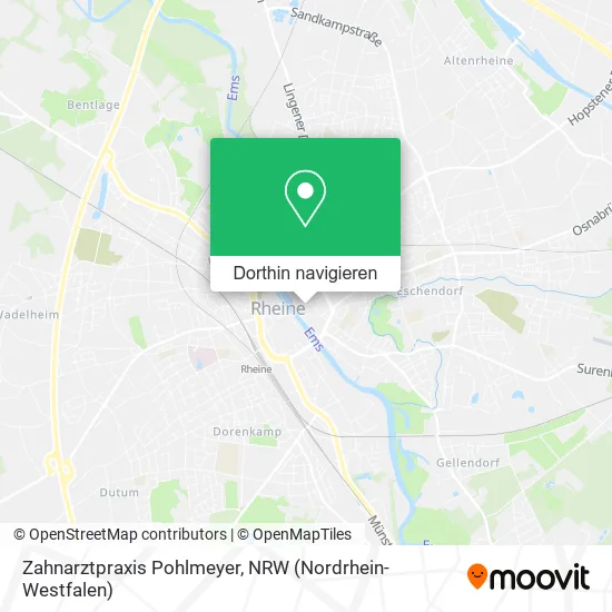 Zahnarztpraxis Pohlmeyer Karte