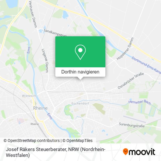 Josef Räkers Steuerberater Karte