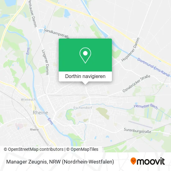 Manager Zeugnis Karte