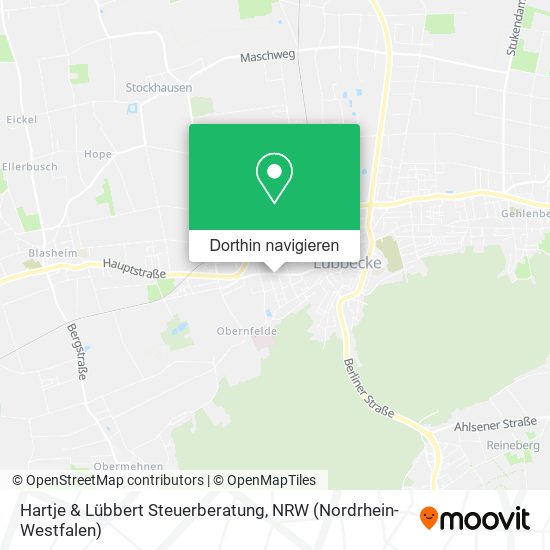 Hartje & Lübbert Steuerberatung Karte