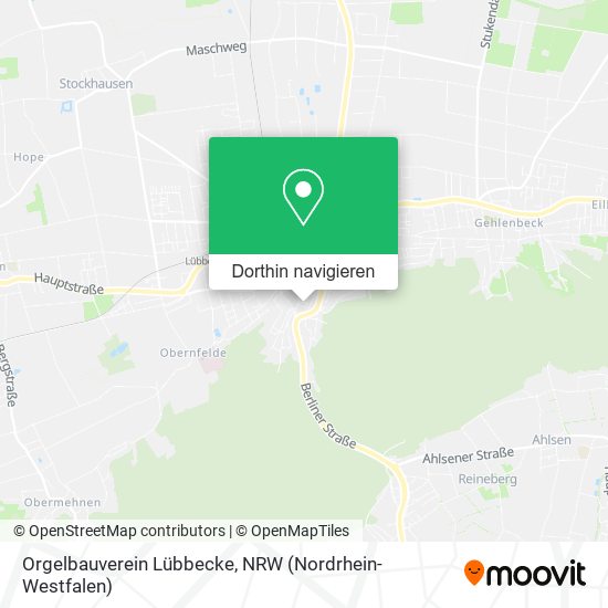 Orgelbauverein Lübbecke Karte