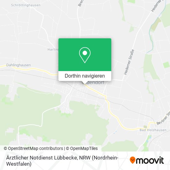 Ärztlicher Notdienst Lübbecke Karte