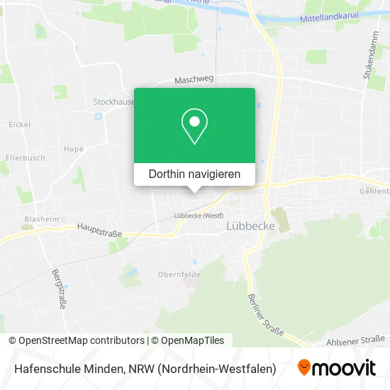 Hafenschule Minden Karte