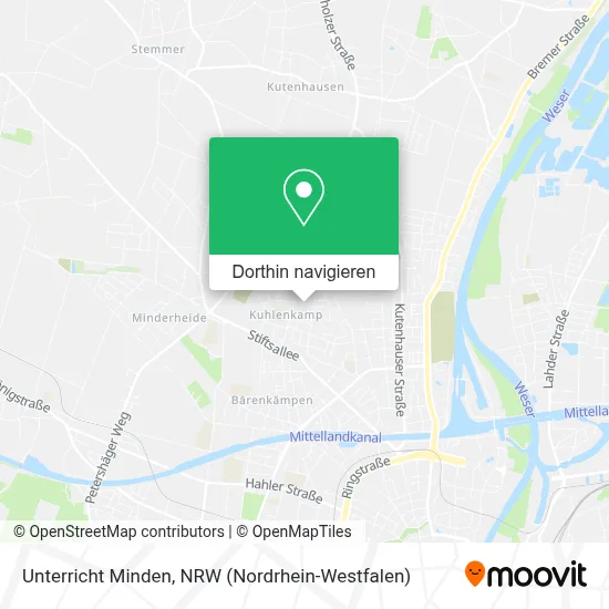 Unterricht Minden Karte