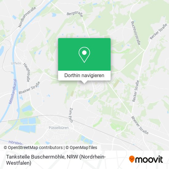 Tankstelle Buschermöhle Karte