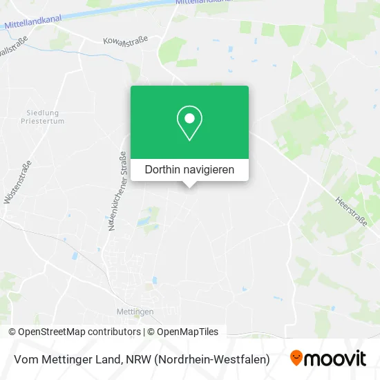 Vom Mettinger Land Karte