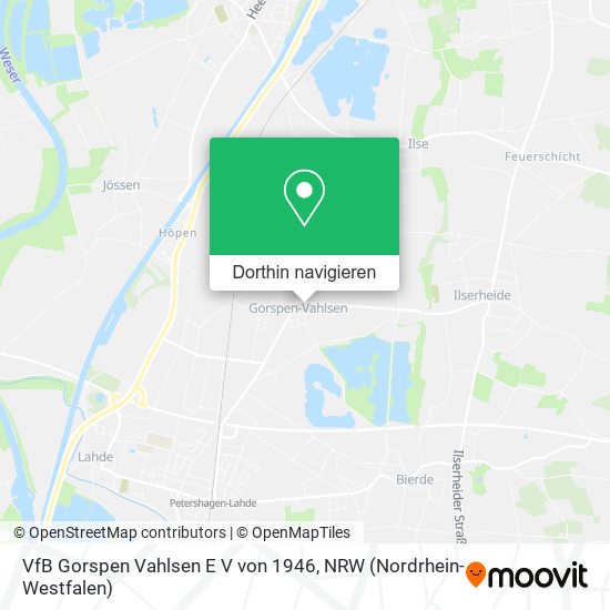 VfB Gorspen Vahlsen E V von 1946 Karte