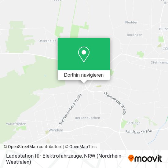 Ladestation für Elektrofahrzeuge Karte