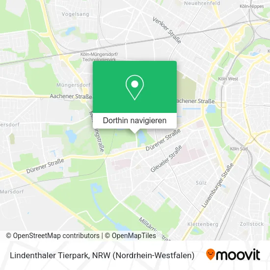 Lindenthaler Tierpark Karte