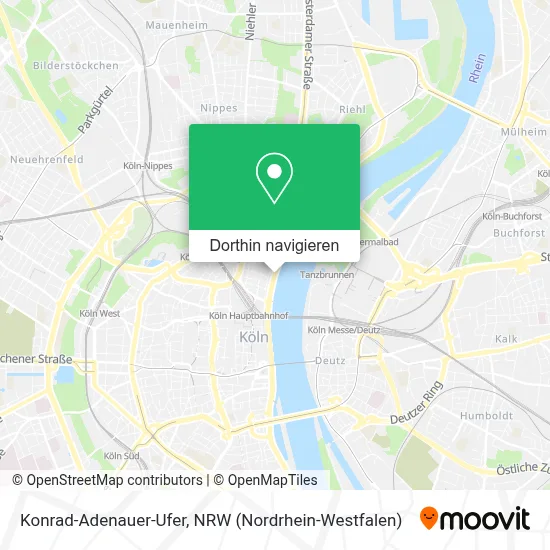 Konrad-Adenauer-Ufer Karte