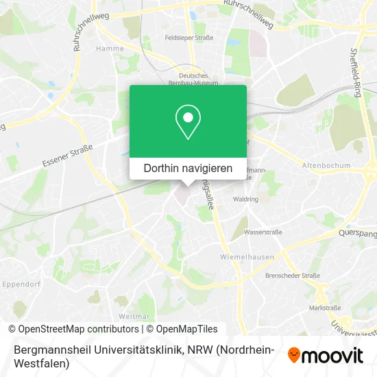 Bergmannsheil Universitätsklinik Karte