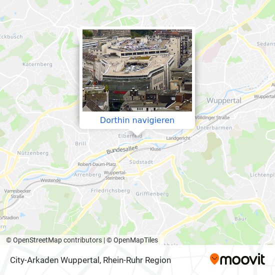 City-Arkaden Wuppertal Karte