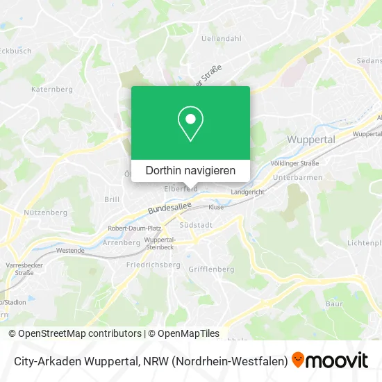 City-Arkaden Wuppertal Karte