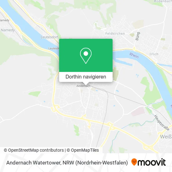 Andernach Watertower Karte