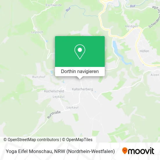 Yoga Eifel Monschau Karte
